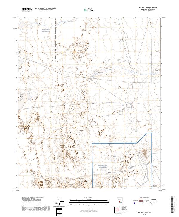 USGS Topographic Map – Tularosa Peak