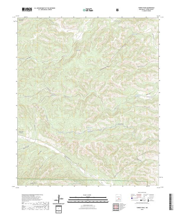 USGS Topographic Map – Turkey Peak