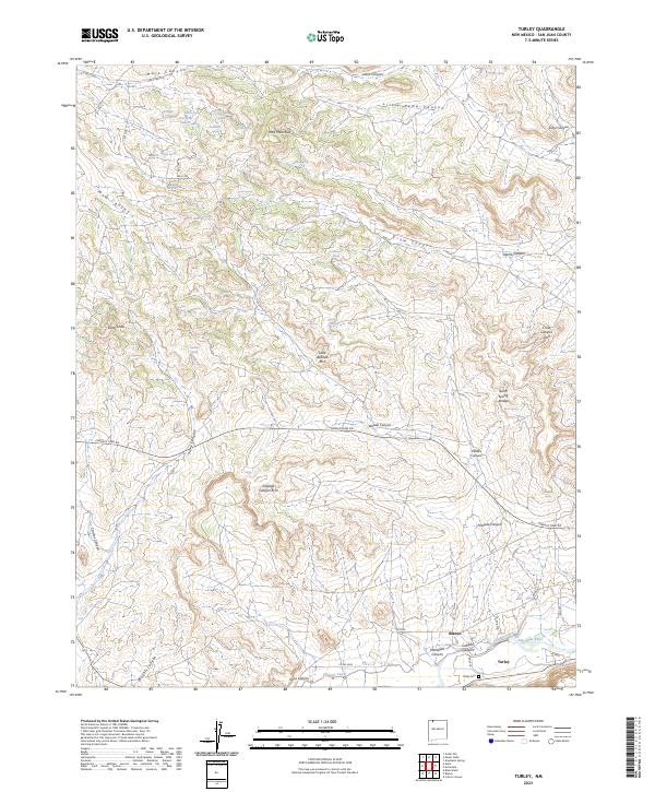 USGS Topographic Map – Turley