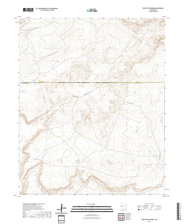 USGS Topographic Map – Twentytwo Spring