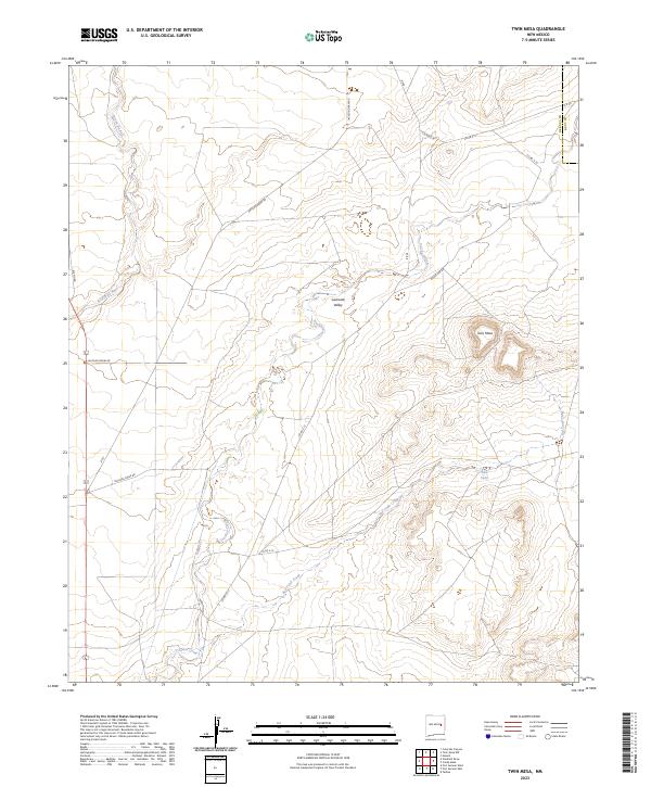 USGS Topographic Map – Twin Mesa