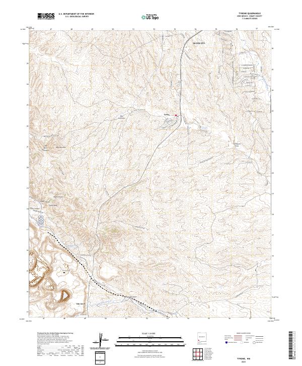 USGS Topographic Map – Tyrone