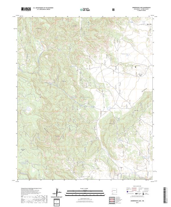 USGS Topographic Map – Underwood Lake