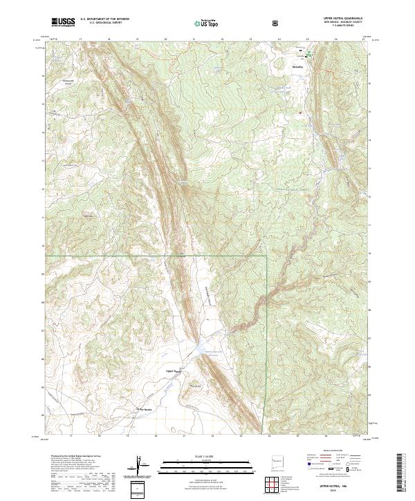 USGS Topographic Map – Upper Nutria