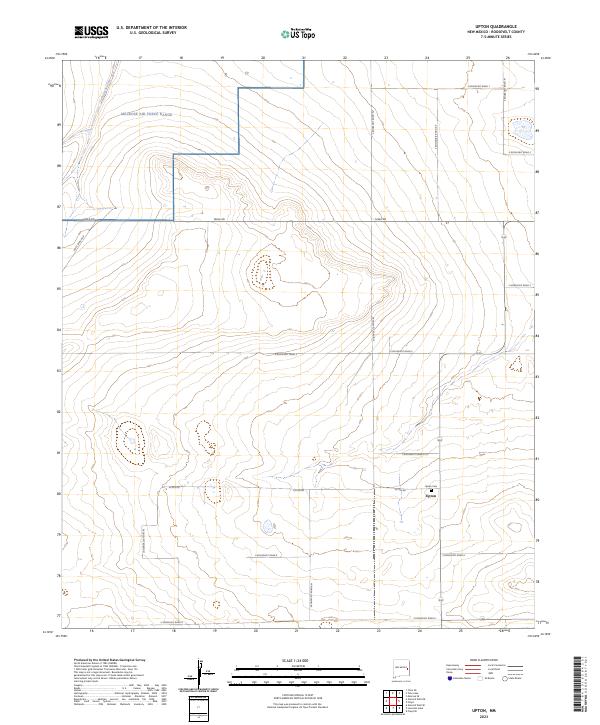 USGS Topographic Map – Upton