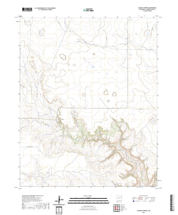 USGS Topographic Map – Valencia Spring
