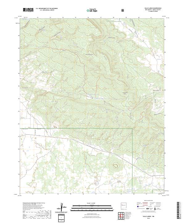 USGS Topographic Map – Valle Largo