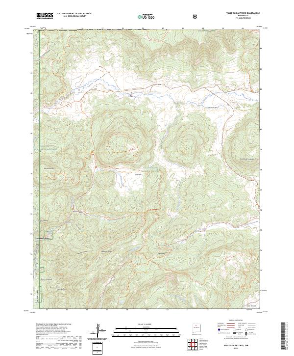 USGS Topographic Map – Valle San Antonio