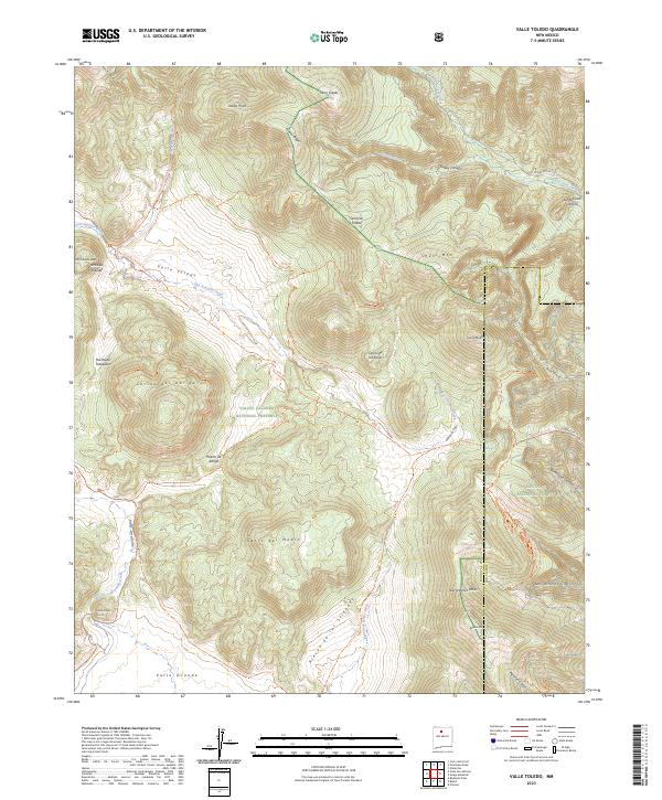 USGS Topographic Map – Valle Toledo
