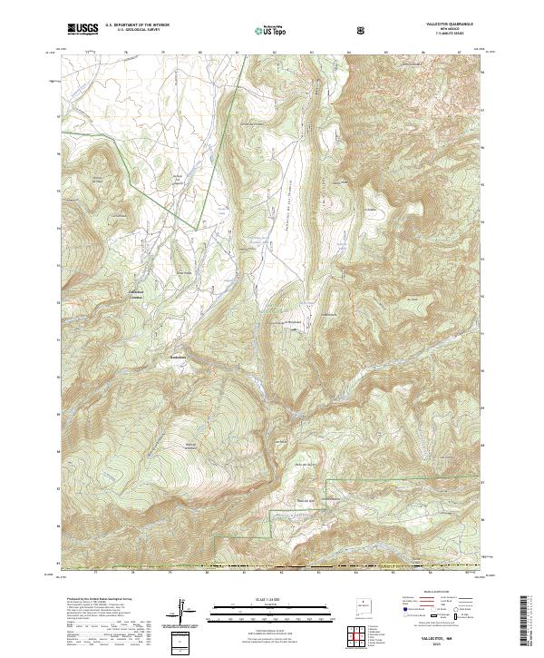 USGS Topographic Map – Vallecitos