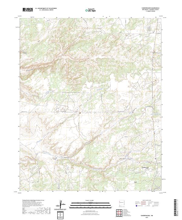 USGS Topographic Map – Vanderwagen