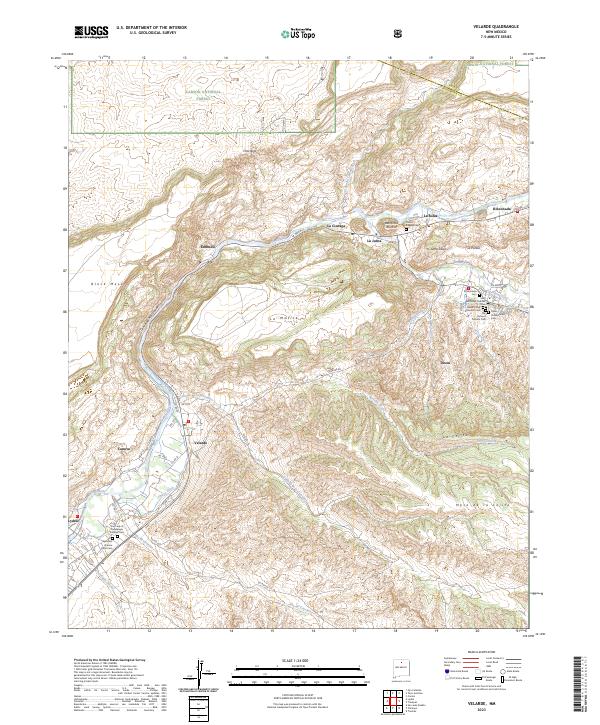 USGS Topographic Map – Velarde