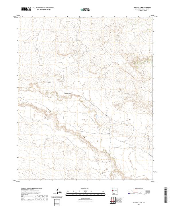 USGS Topographic Map – Venadito Camp