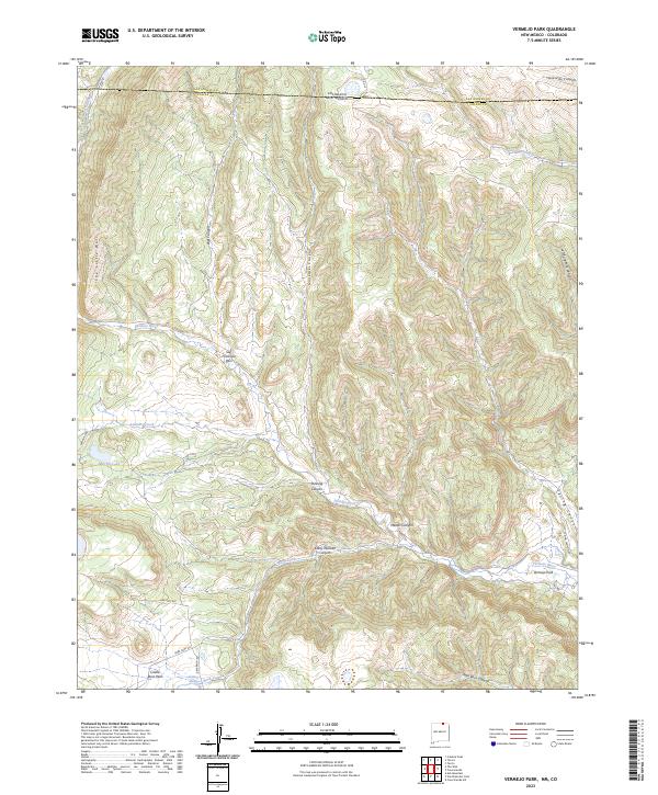 USGS Topographic Map – Vermejo Park