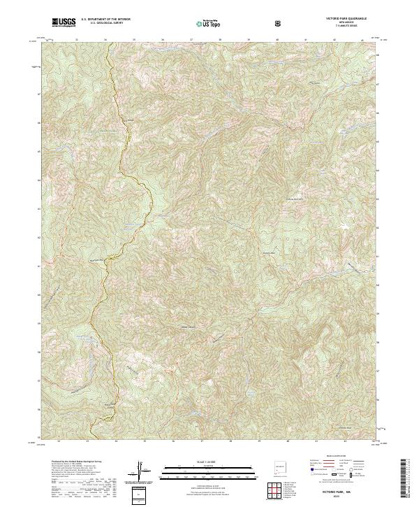 USGS Topographic Map – Victorio Park
