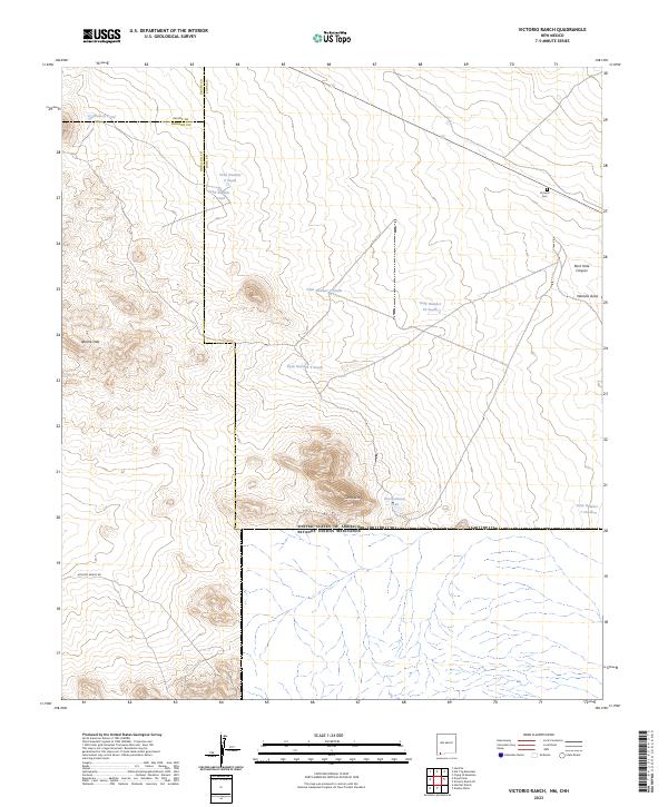 USGS Topographic Map – Victorio Ranch