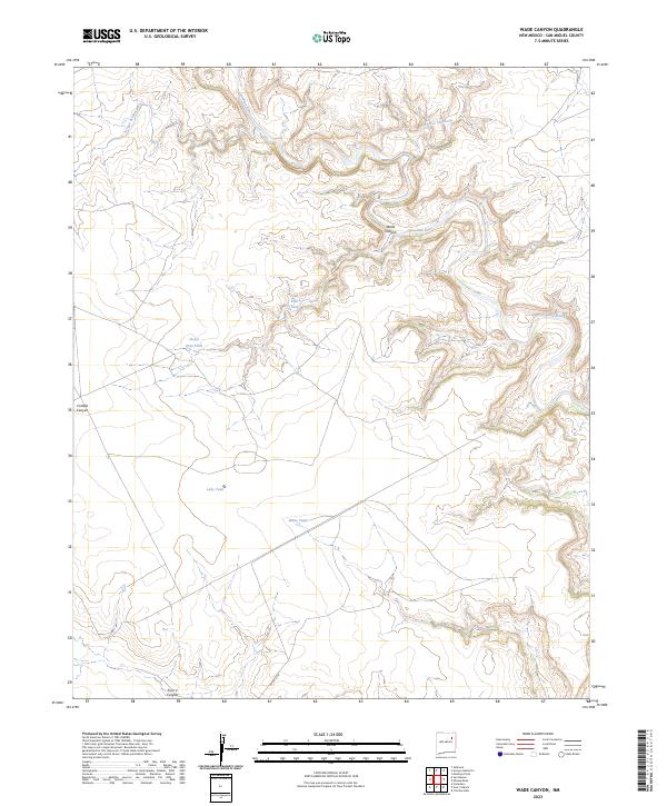 USGS Topographic Map – Wade Canyon
