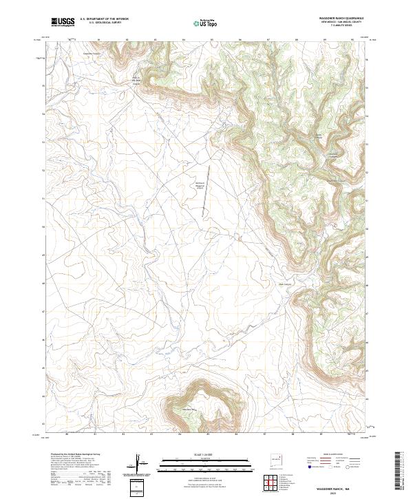 USGS Topographic Map – Waggoner Ranch