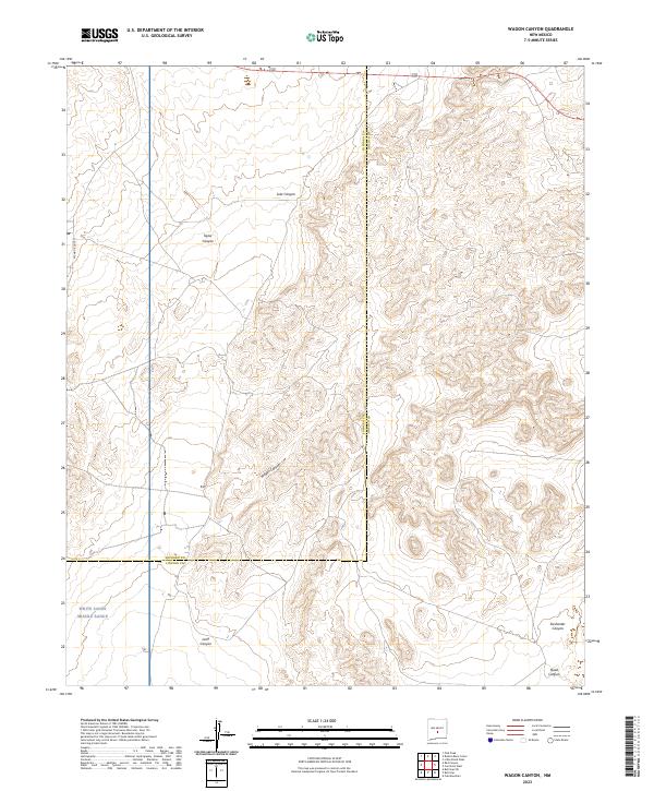 USGS Topographic Map – Wagon Canyon