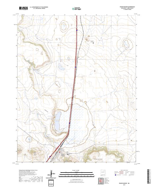 USGS Topographic Map – Wagon Mound