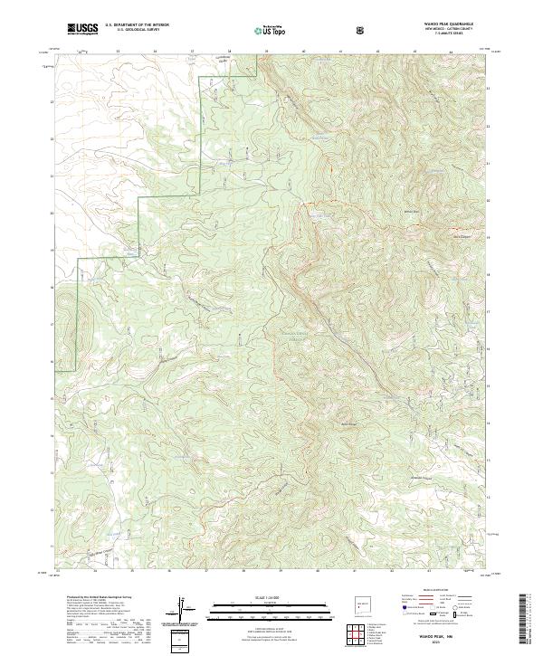 USGS Topographic Map – Wahoo Peak