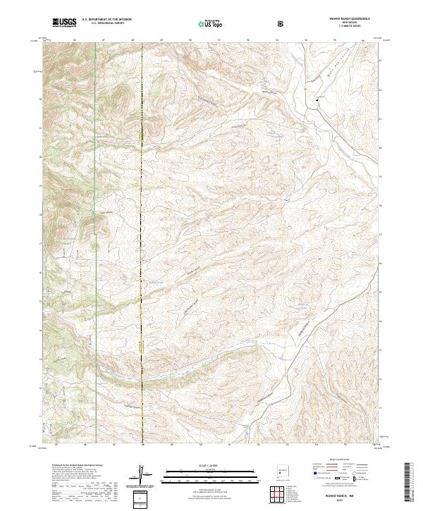 USGS Topographic Map – Wahoo Ranch