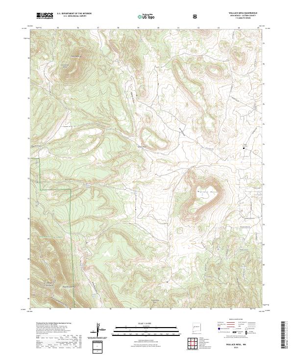 USGS Topographic Map – Wallace Mesa