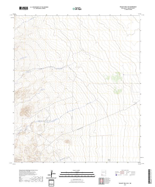 USGS Topographic Map – Walnut Wells NE