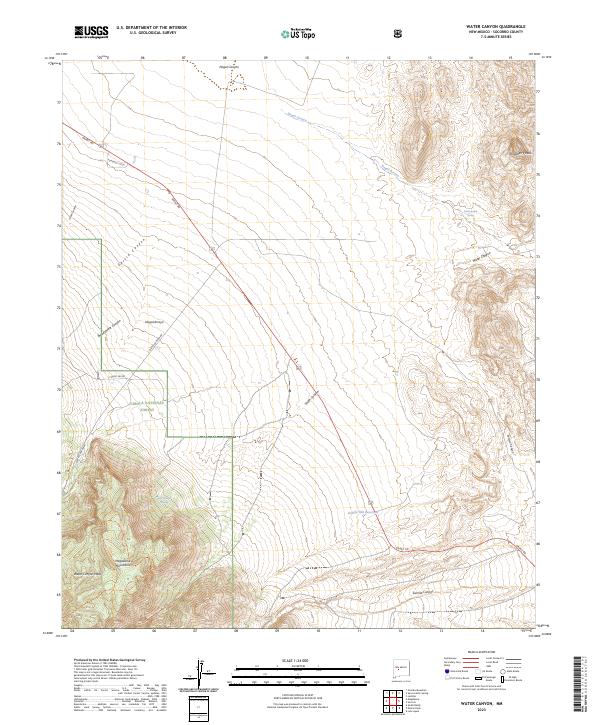 USGS Topographic Map – Water Canyon