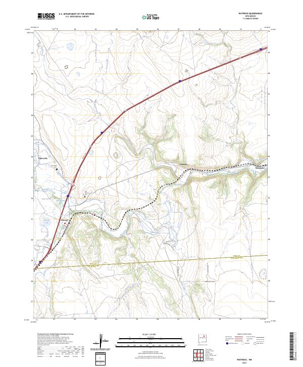USGS Topographic Map – Watrous