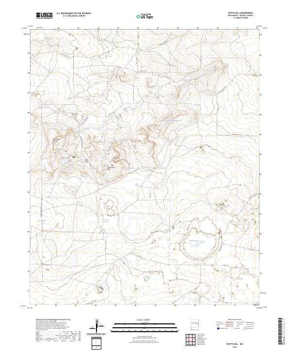 USGS Topographic Map – Watts Hill