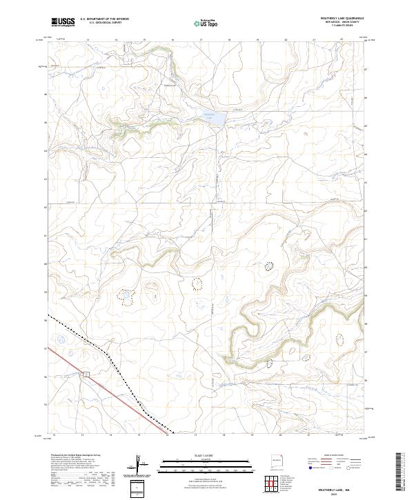 USGS Topographic Map – Weatherly Lake