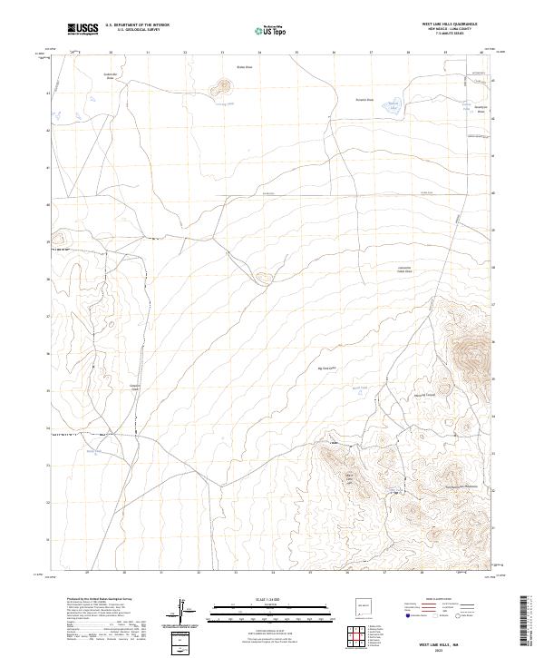 USGS Topographic Map – West Lime Hills