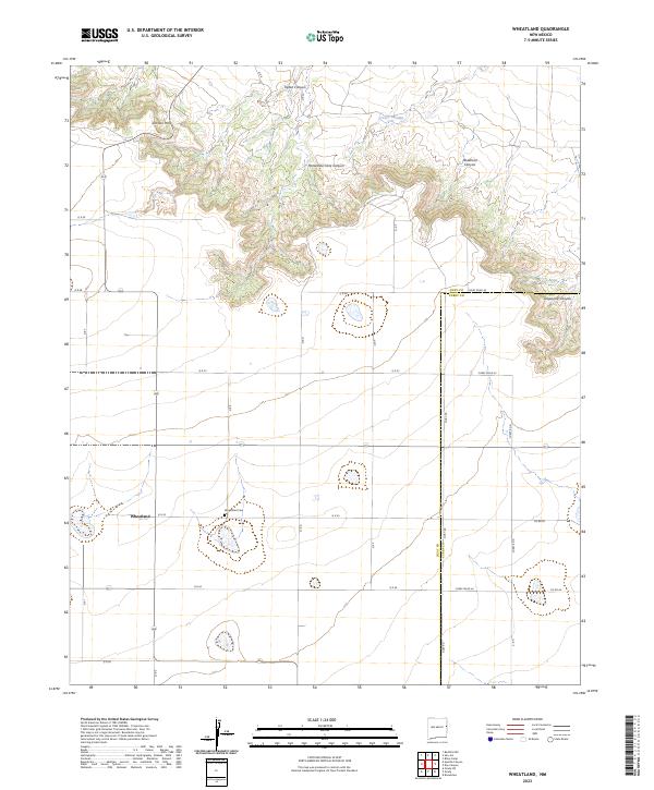 USGS Topographic Map – Wheatland