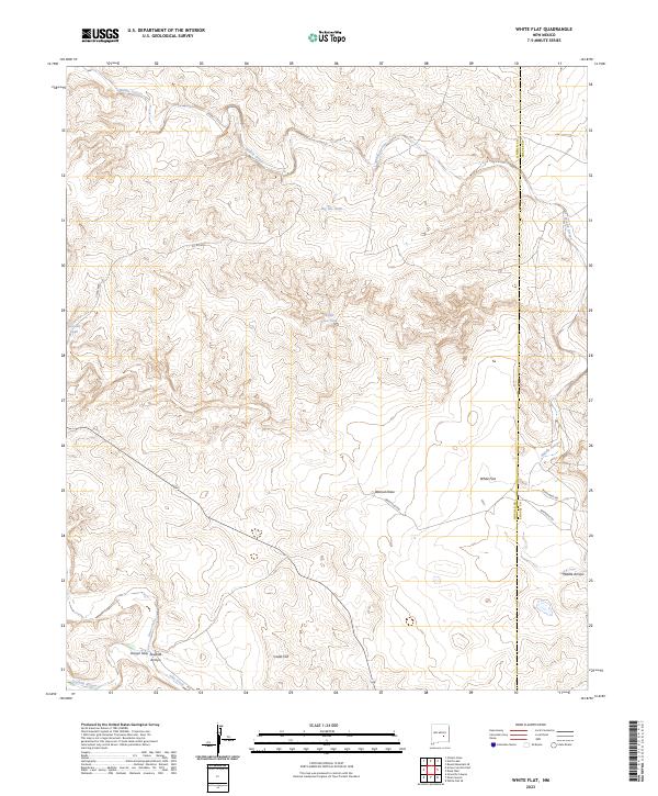 USGS Topographic Map – White Flat