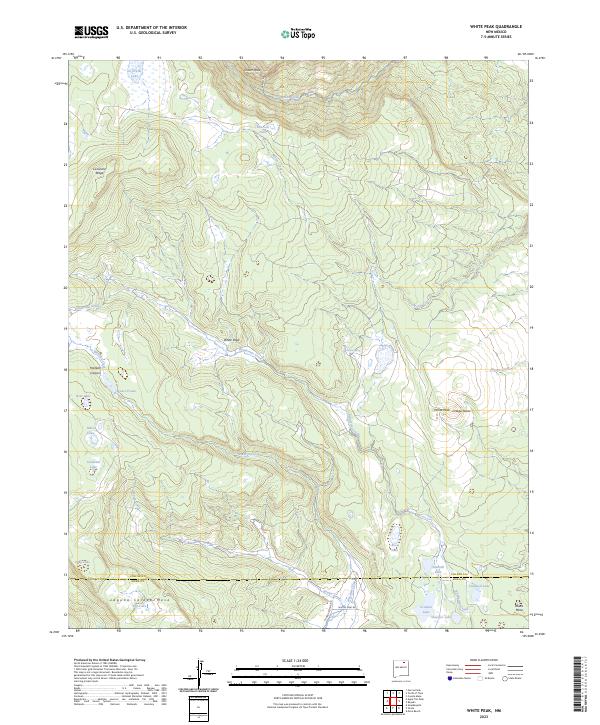 USGS Topographic Map – White Peak