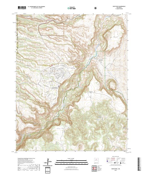USGS Topographic Map – White Rock