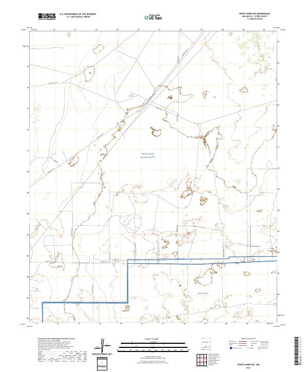 2023 Map of White Sands NE, 2023 Print