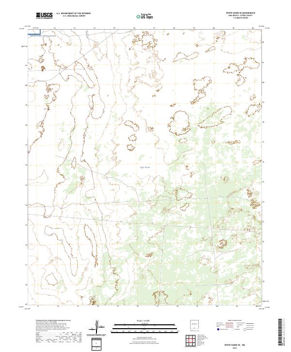 2023 Map of White Sands SE, 2023 Print
