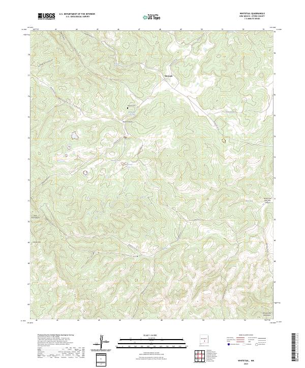 USGS Topographic Map – Whitetail
