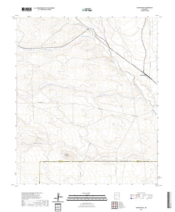 USGS Topographic Map – Whitewater