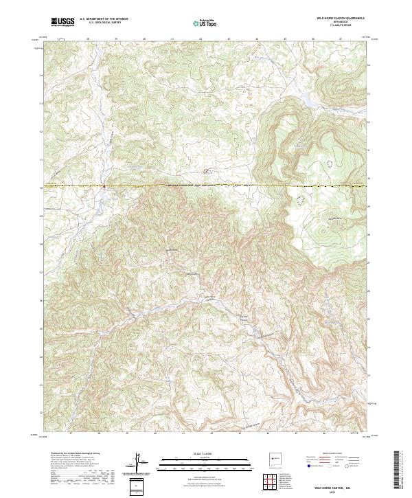 USGS Topographic Map – Wild Horse Canyon