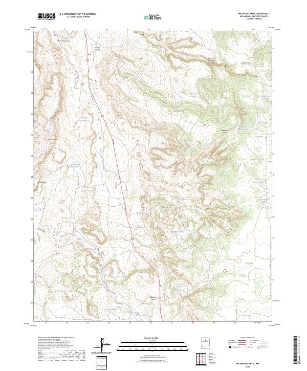 USGS Topographic Map – Wildhorse Mesa