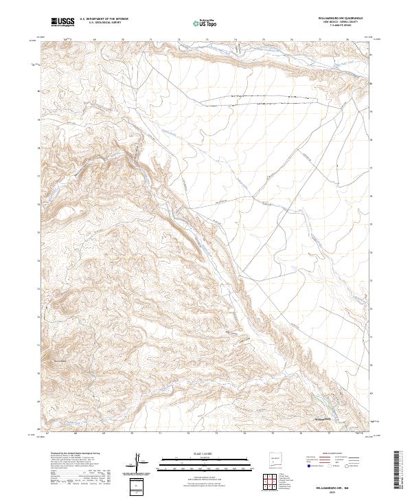 USGS Topographic Map – Williamsburg NW