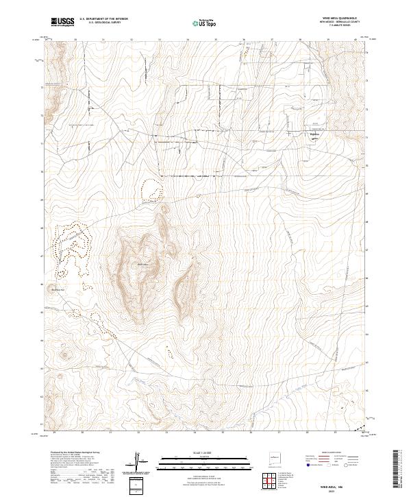 USGS Topographic Map – Wind Mesa