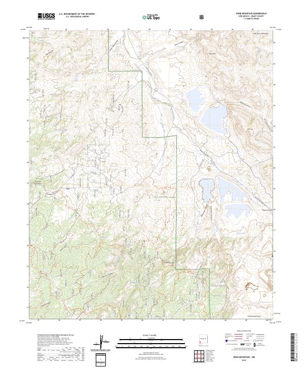 USGS Topographic Map – Wind Mountain