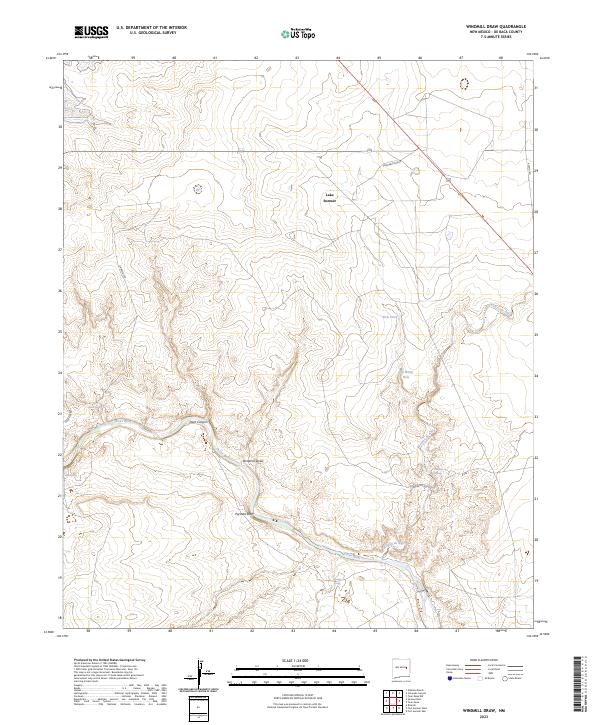 USGS Topographic Map – Windmill Draw