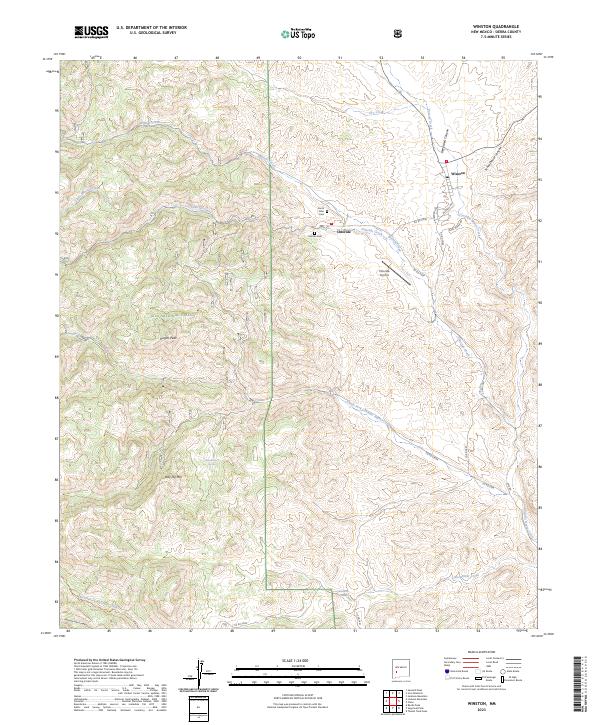 USGS Topographic Map – Winston