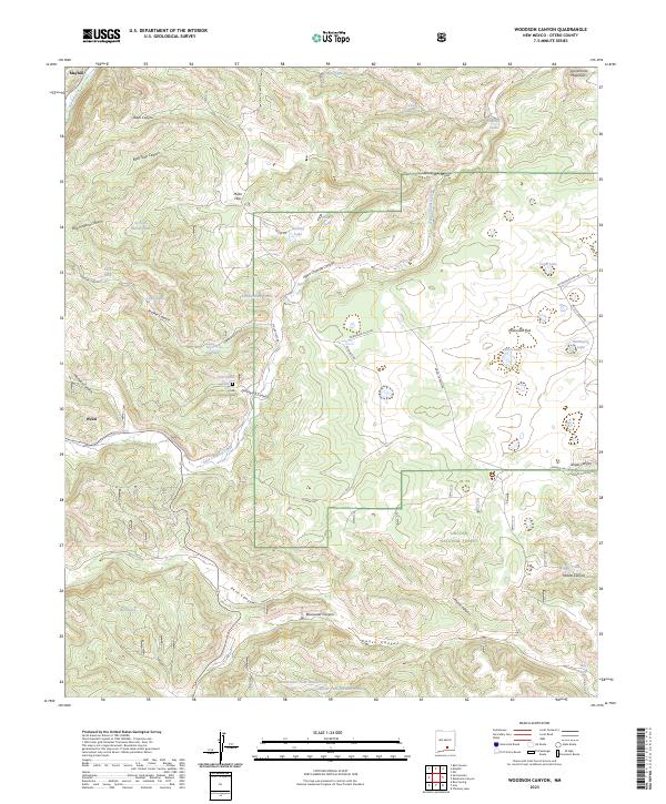 USGS Topographic Map – Woodson Canyon