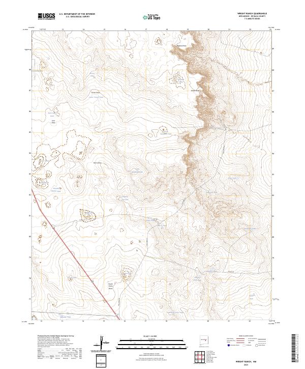 USGS Topographic Map – Wright Ranch